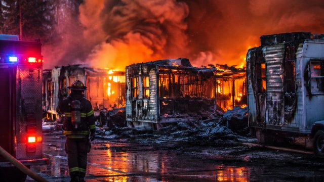 Major Fire Devastates RV Park: Six Trailers Lost in Harrison